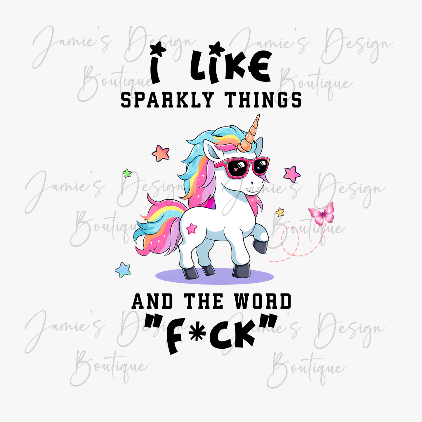 Sarcastic Unicorn UVDTF (4 sizes)