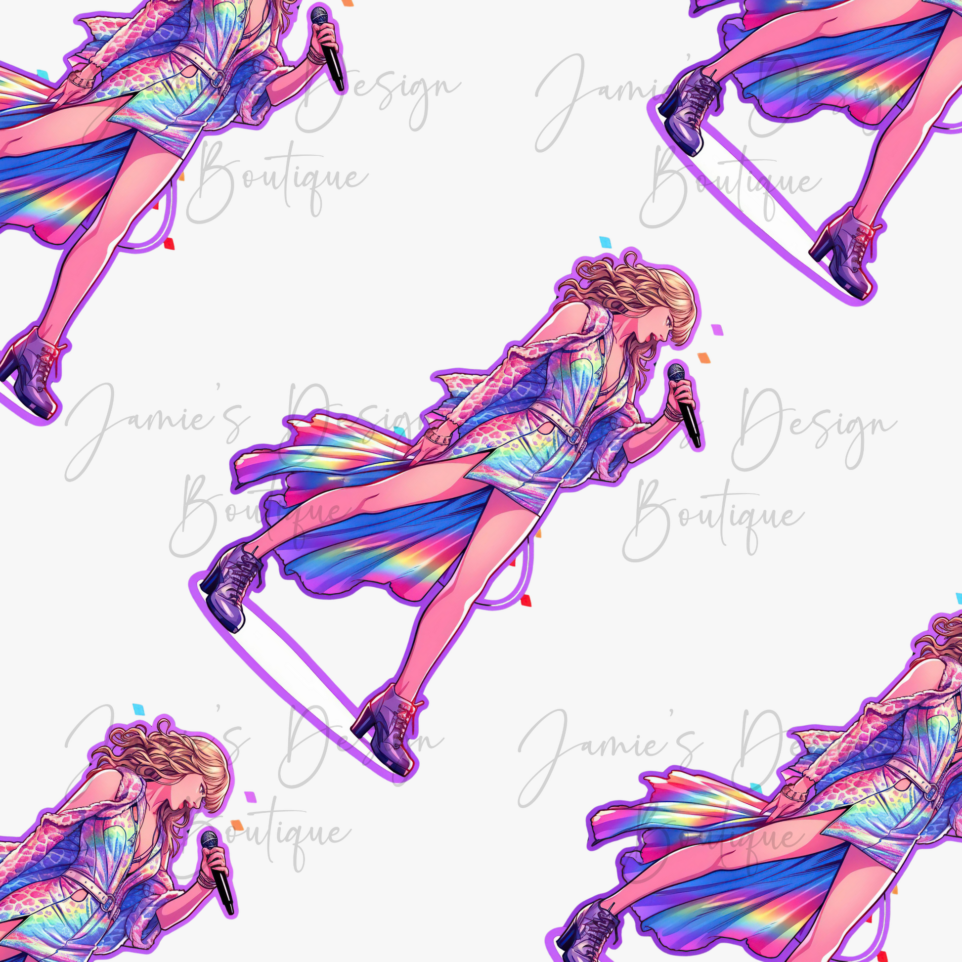 Film Taylor Swift Wrap UV DTF Sticker