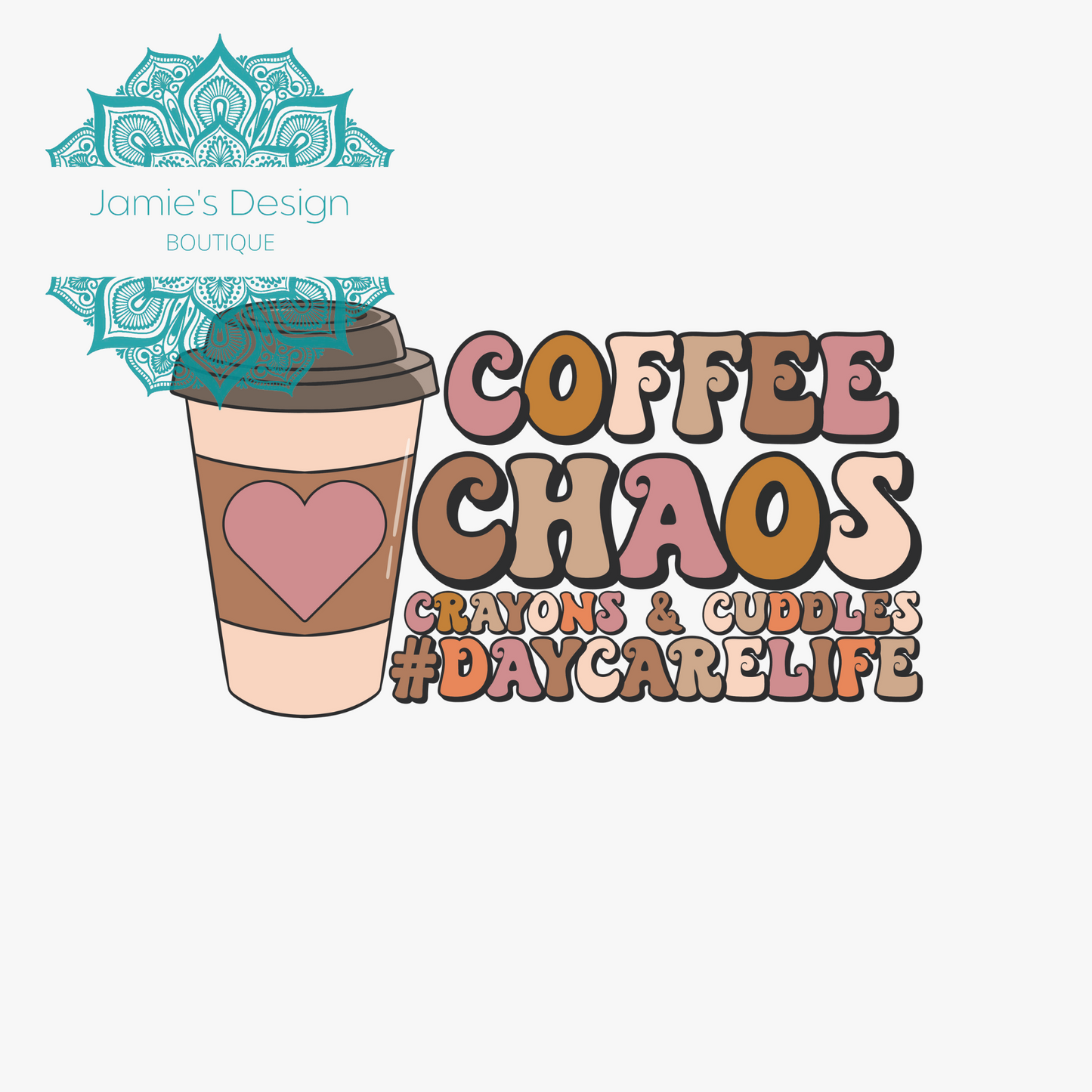 Coffee Chaos Single decal UVDTF (3 sizes)