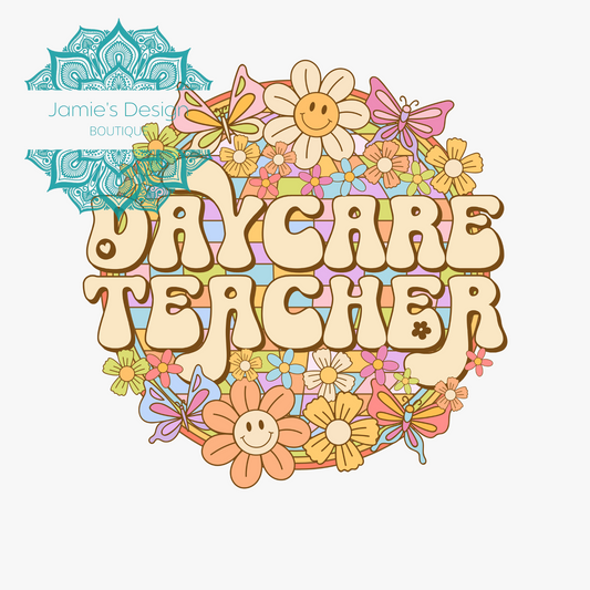 Daycare Teacher Single decal UVDTF (3 sizes)