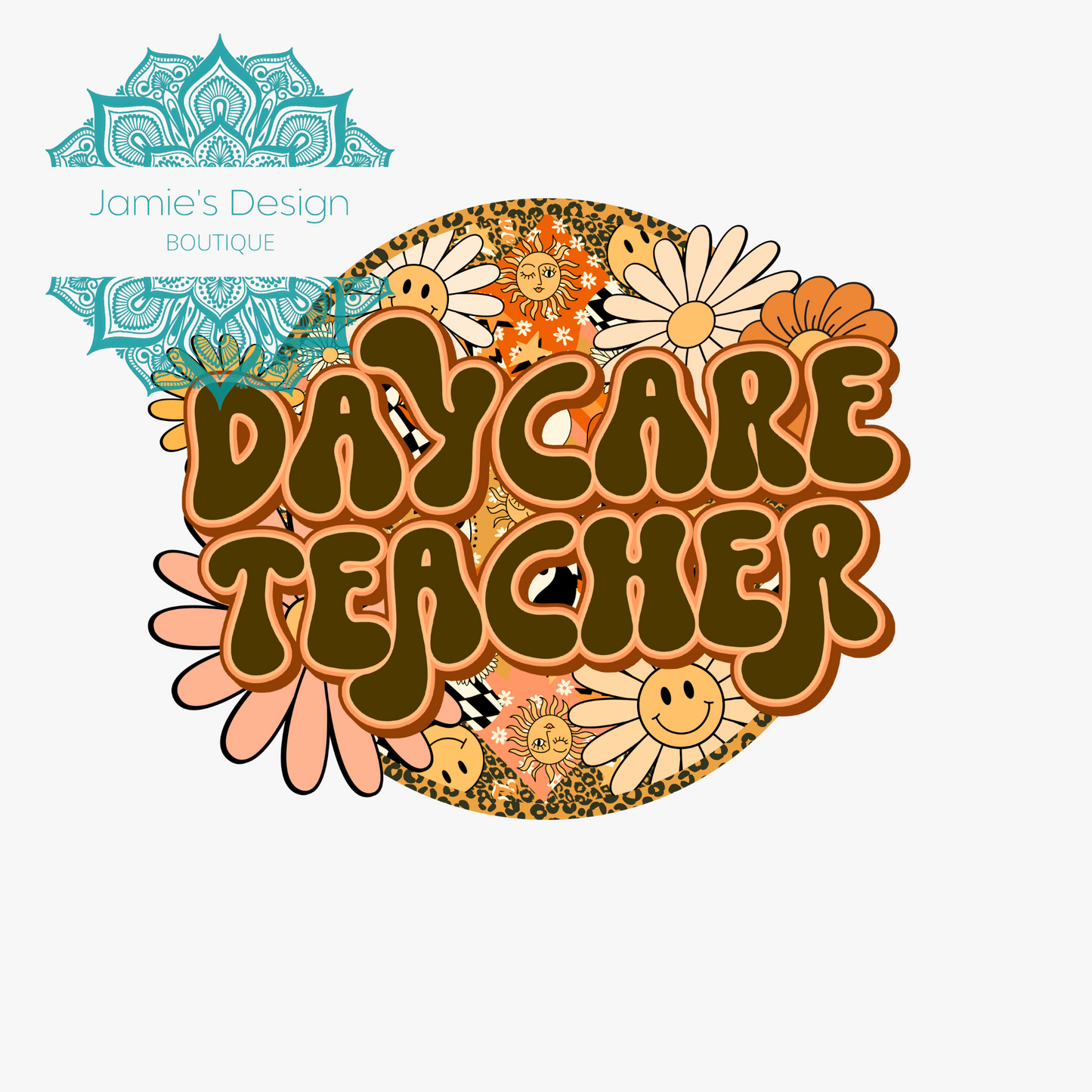 Daycare Teacher Single decal UVDTF (3 sizes)