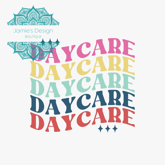 Daycare Single decal UVDTF (3 sizes)