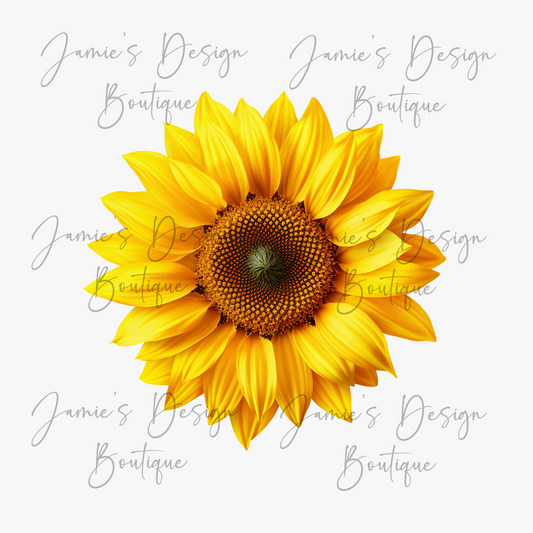 Sunflower Single decal UVDTF (3 sizes)