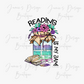 Single Decal UV DTF Book Lover Reading is my Jam (3 sizes)