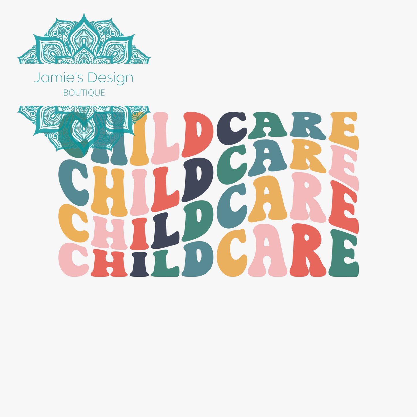 Childcare Single decal UVDTF (3 sizes)