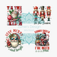 UVDTF Christmas Designs Single decal (3 sizes)