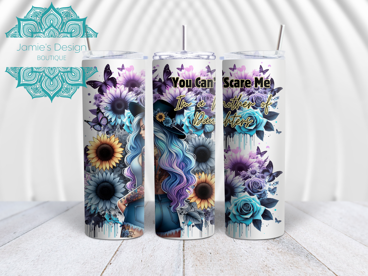 20oz Tumbler UV DTF Wrap Mother of Daughters