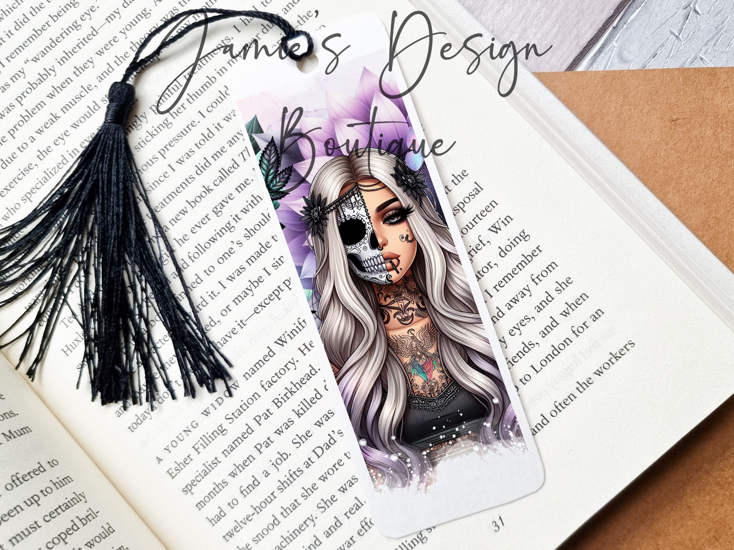 Tattoo Girl Bookmark UVDTF