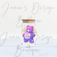 Single Decal UV DTF Swear Care Bear Exclusive (3 sizes)