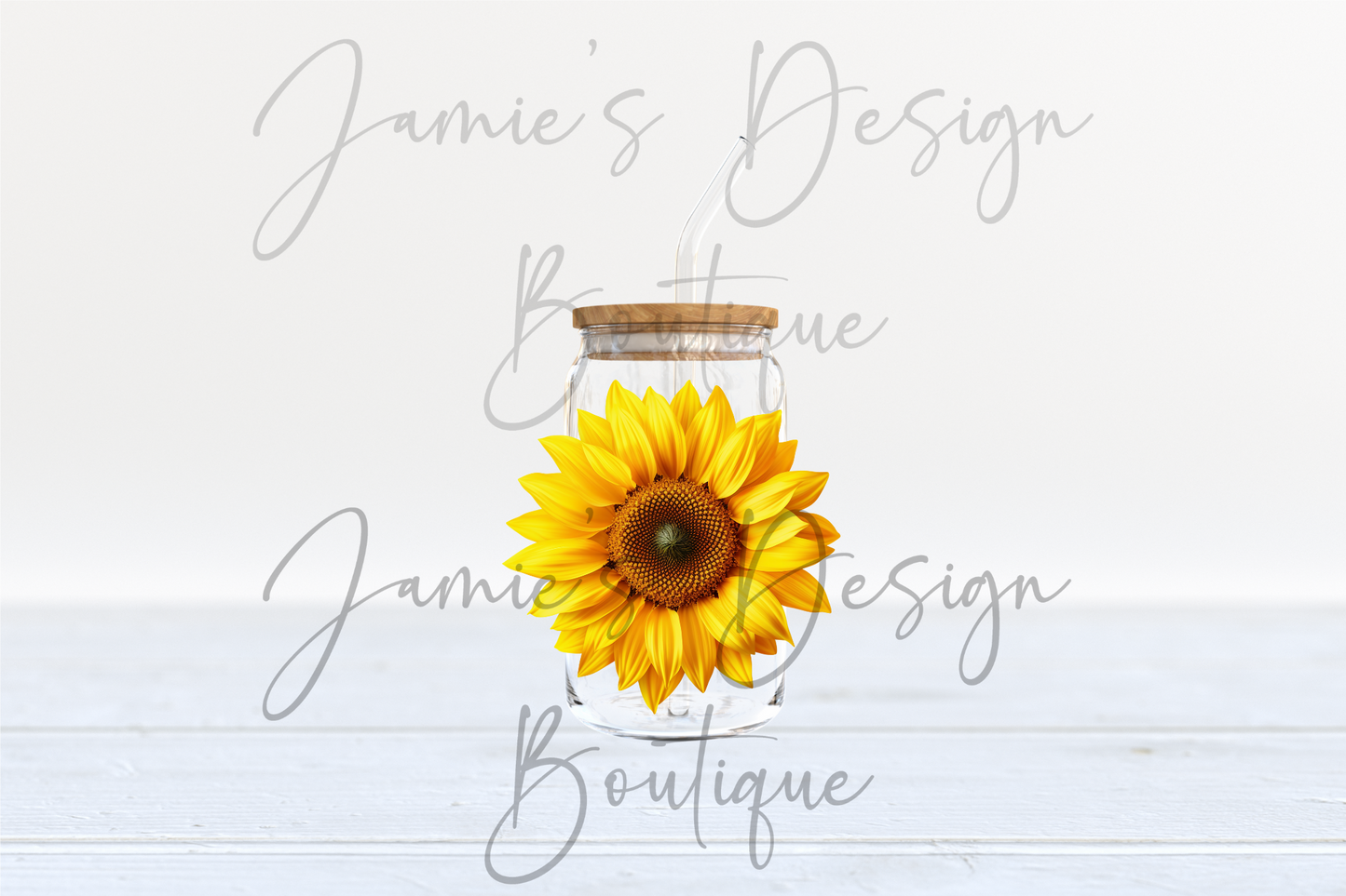 Sunflower Single decal UVDTF (3 sizes)