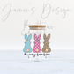 Single Decal UV DTF Easter Bunny Season (3 sizes)