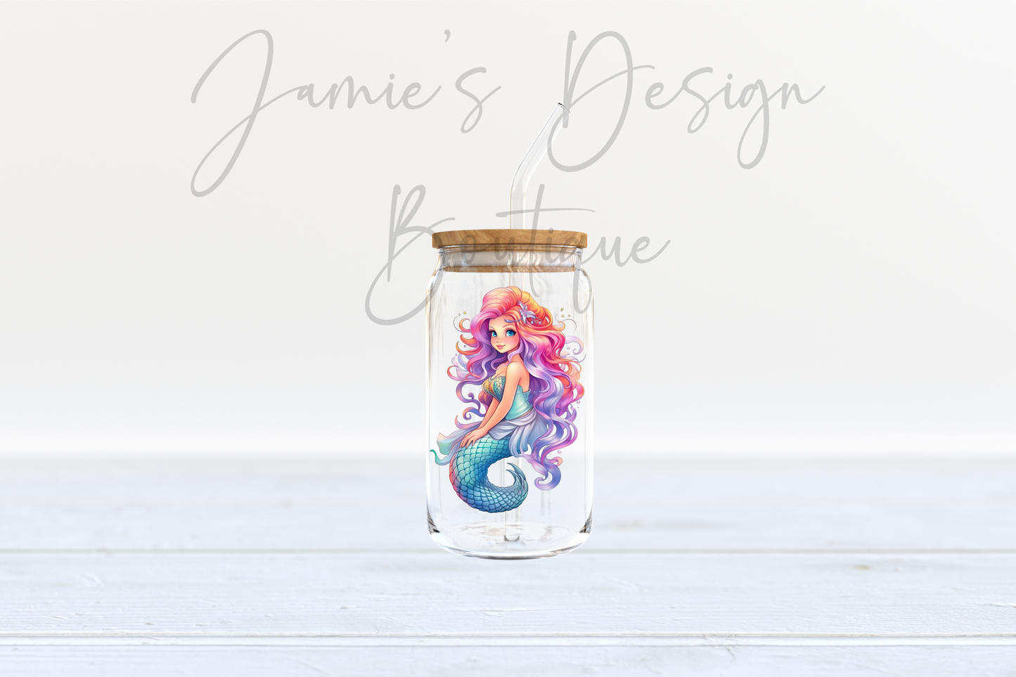 Single Decal UV DTF Mermaid