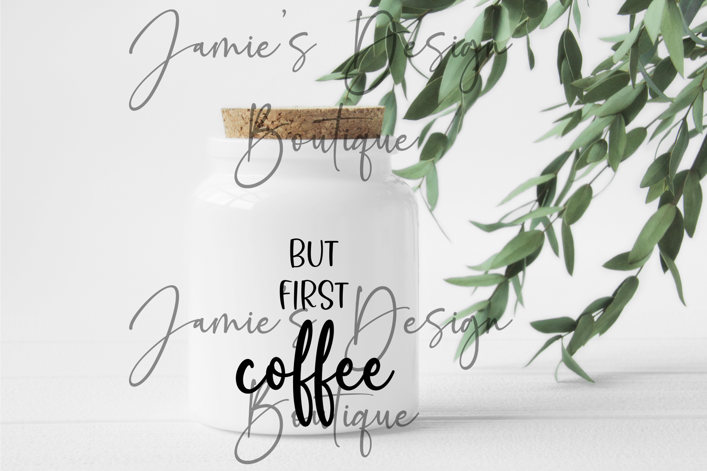 But first Coffee Canister UV DTF Decal (2 sizes)