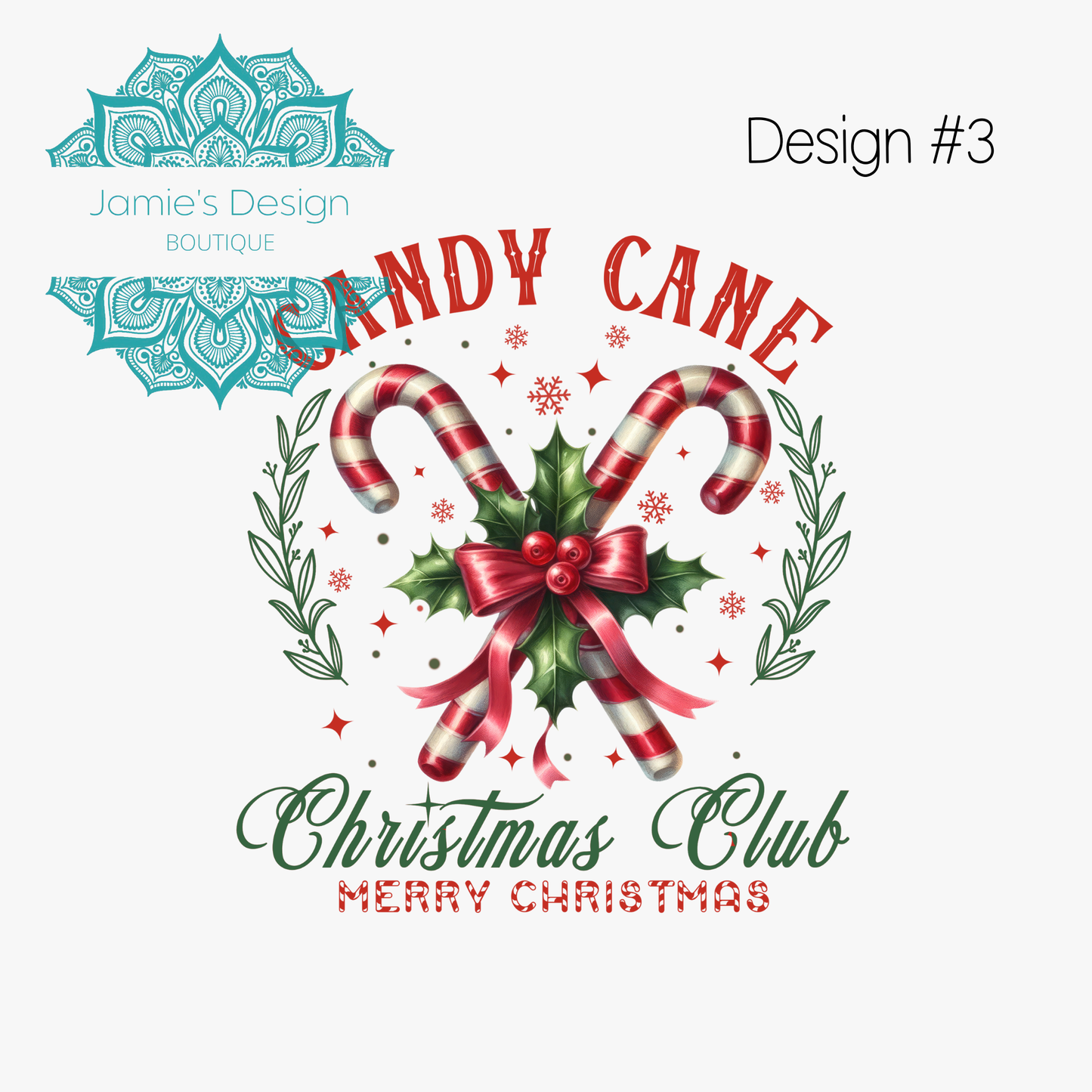 UVDTF Christmas Designs Single decal (3 sizes)