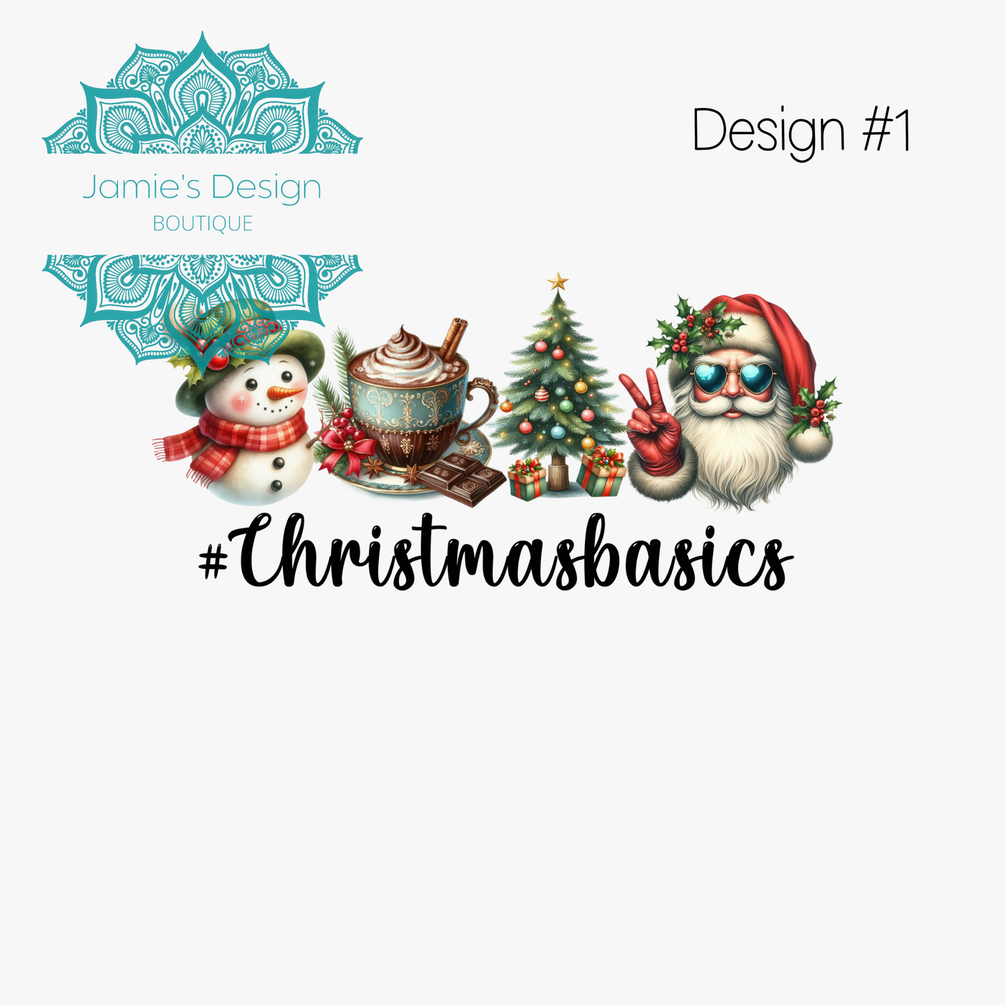 UVDTF Christmas Designs Single decal (3 sizes)