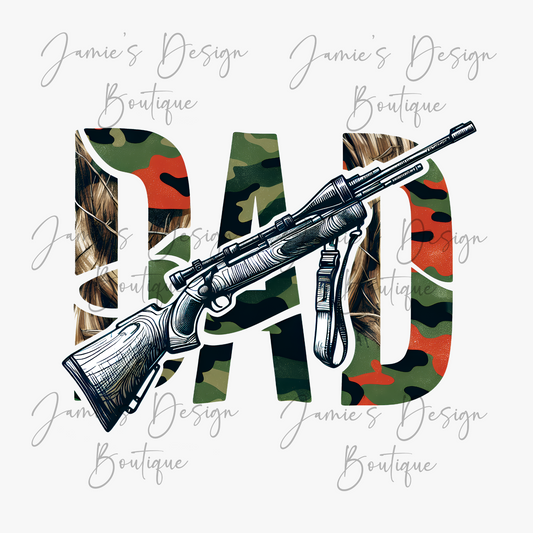 Dad Camo Single decal UVDTF (3 sizes)