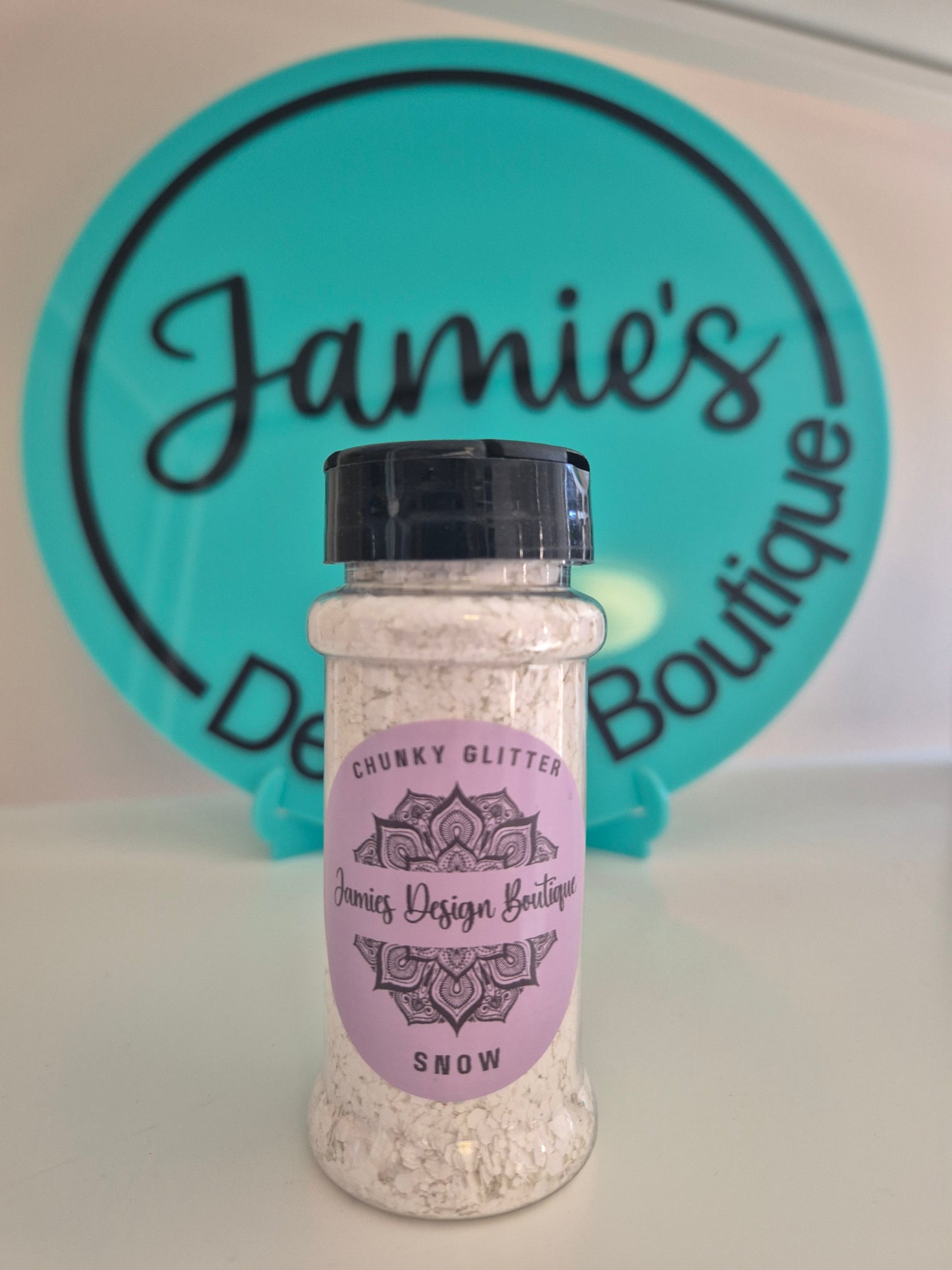 Chunky Glitter - Snow - Matte White 56gram jar