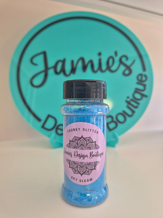 Chunky Glitter - Sky Gleam - Blue Matte 56gram jar