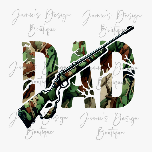 Dad Camo Single decal UVDTF (3 sizes)