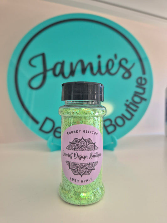 Chunky Glitter - Lush Apple - Green 56gram jar