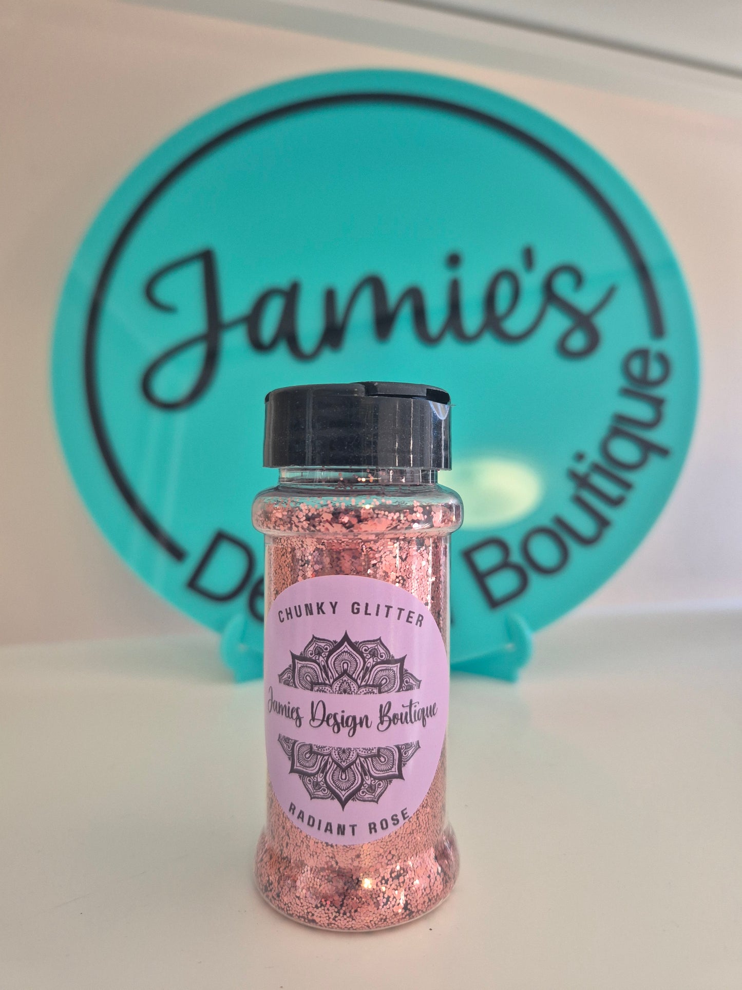 Chunky Glitter - Radiant Rose - Rose Gold 56gram jar