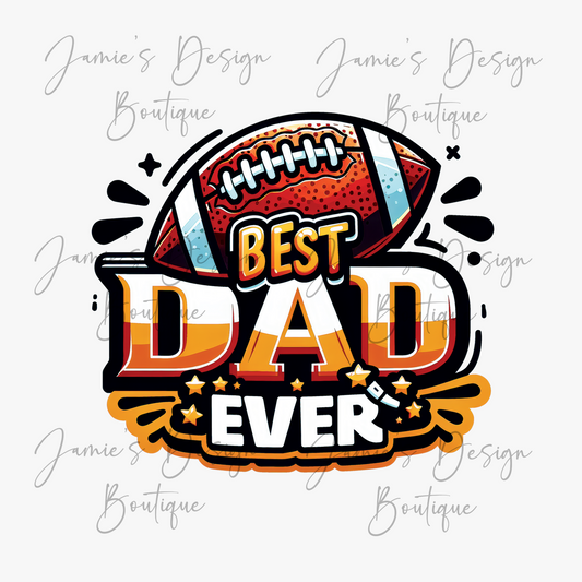 Best Dad ever Single decal UVDTF (3 sizes)