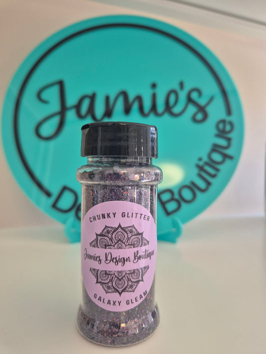 Chunky Glitter - Galaxy Gleam - Black 56gram jar