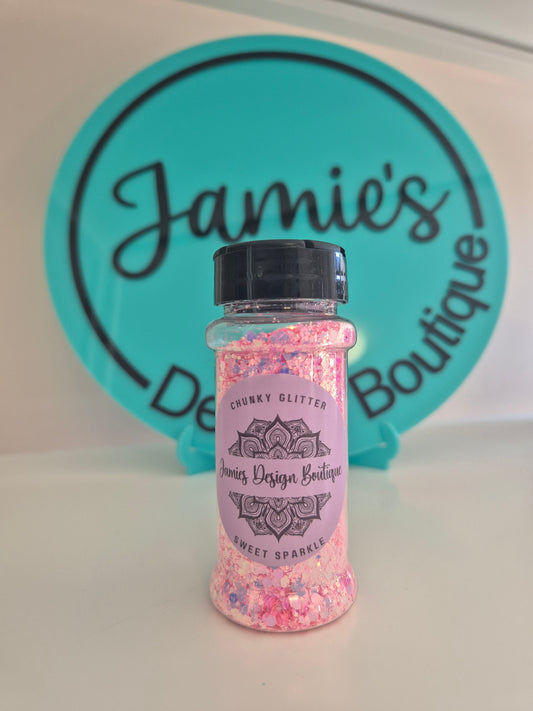 Chunky Glitter - Sweet Sparkle - Pink 56gram jar