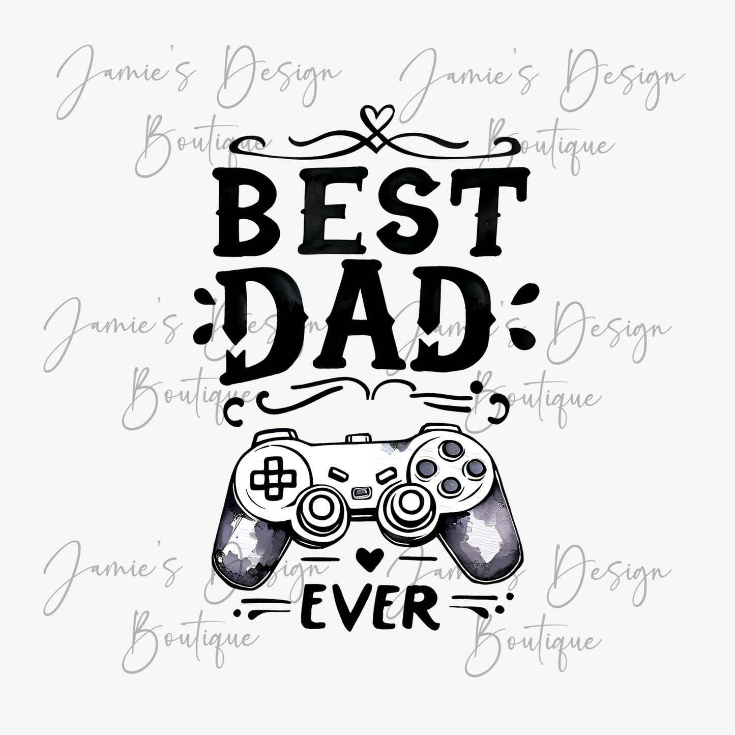 Best gaming Dad ever Single decal UVDTF (3 sizes)