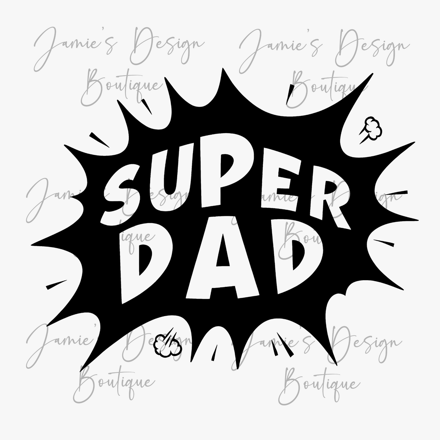 Super dad Single decal UVDTF (3 sizes)